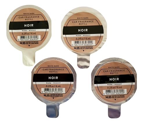 Bath and Body Works Noir Car Disc Refills Pack of 4 Beauty & Personal Care Bath & Body Works