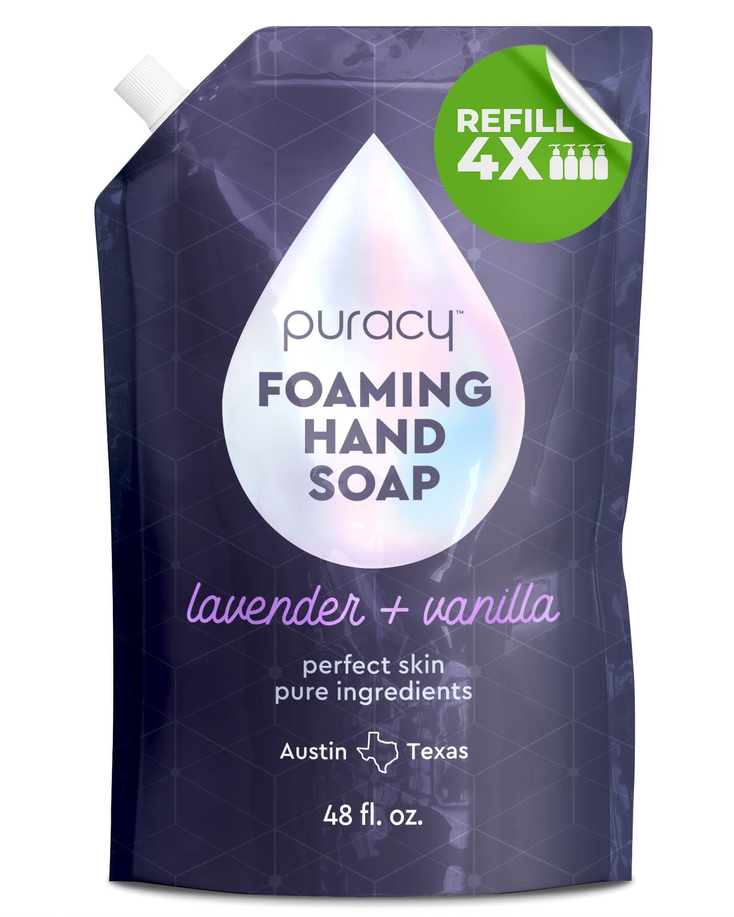 Puracy Foaming Hand Soap Refill - Plant-Powered Natural Hand Soap As Seen on TikTok, Non-Toxic, Sulfate-Free Liquid Soap, Moisturizing Foam Handwash Beauty & Personal Care Puracy