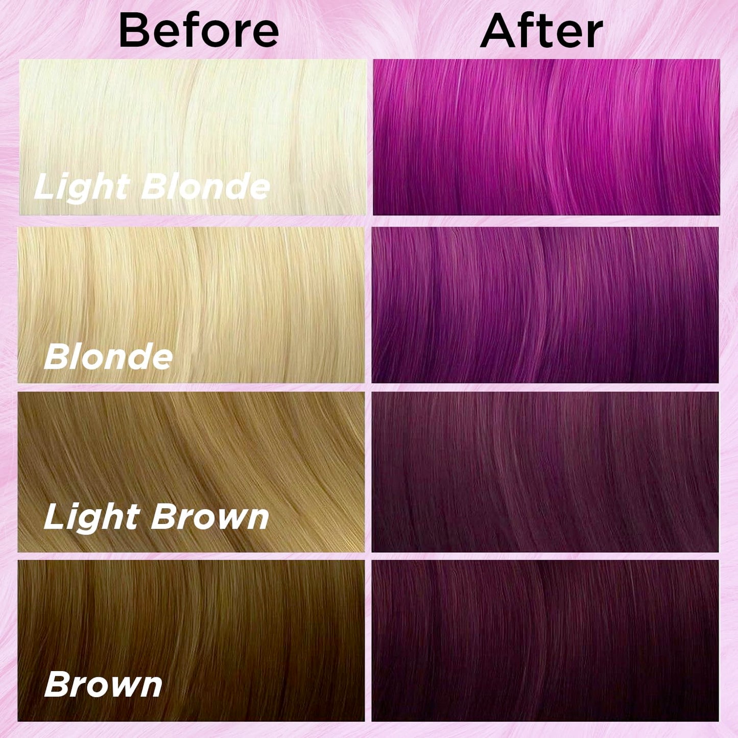 MOEHAIR Semi-Permanent Hair Color | Magenta Hair Dye 8 Oz | Voodoo Highest Love Magenta Hair Color | Temporary Hair Dye for Dark Hair | No Ammonia Beauty & Personal Care MOEHAIR