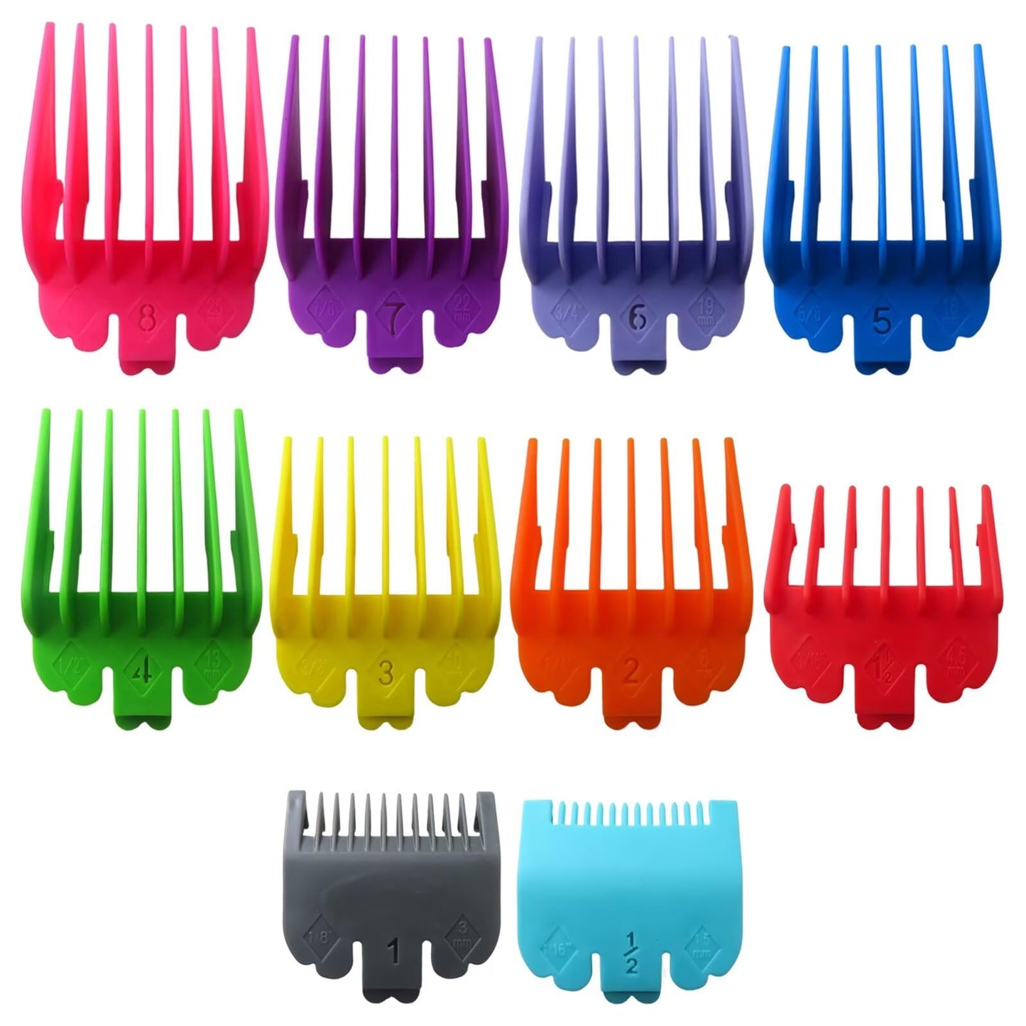 Professional Hair Clipper Guards Guide Combs,From 1/16inch to 1inch(1.5-25mm) for TPOB Slime2, Babylixx Pro FX870/ FX880/ FX825 Series, Hattekex RFC Beauty and Personal Care USonline911
