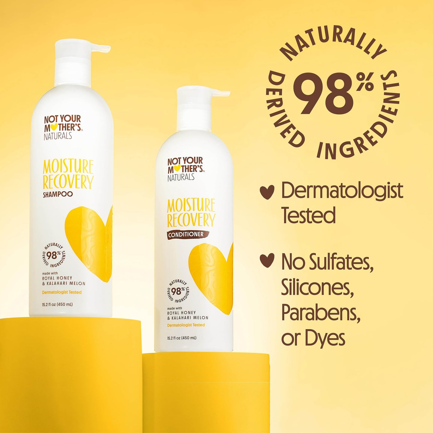 Not Your Mother's Naturals Protect & Nourish Shampoo & Conditioner Set - 15.2 fl oz - Sulfate-Free Hair Products - Royal Honey & Kalahari Desert Melon Beauty & Personal Care Not Your Mother's