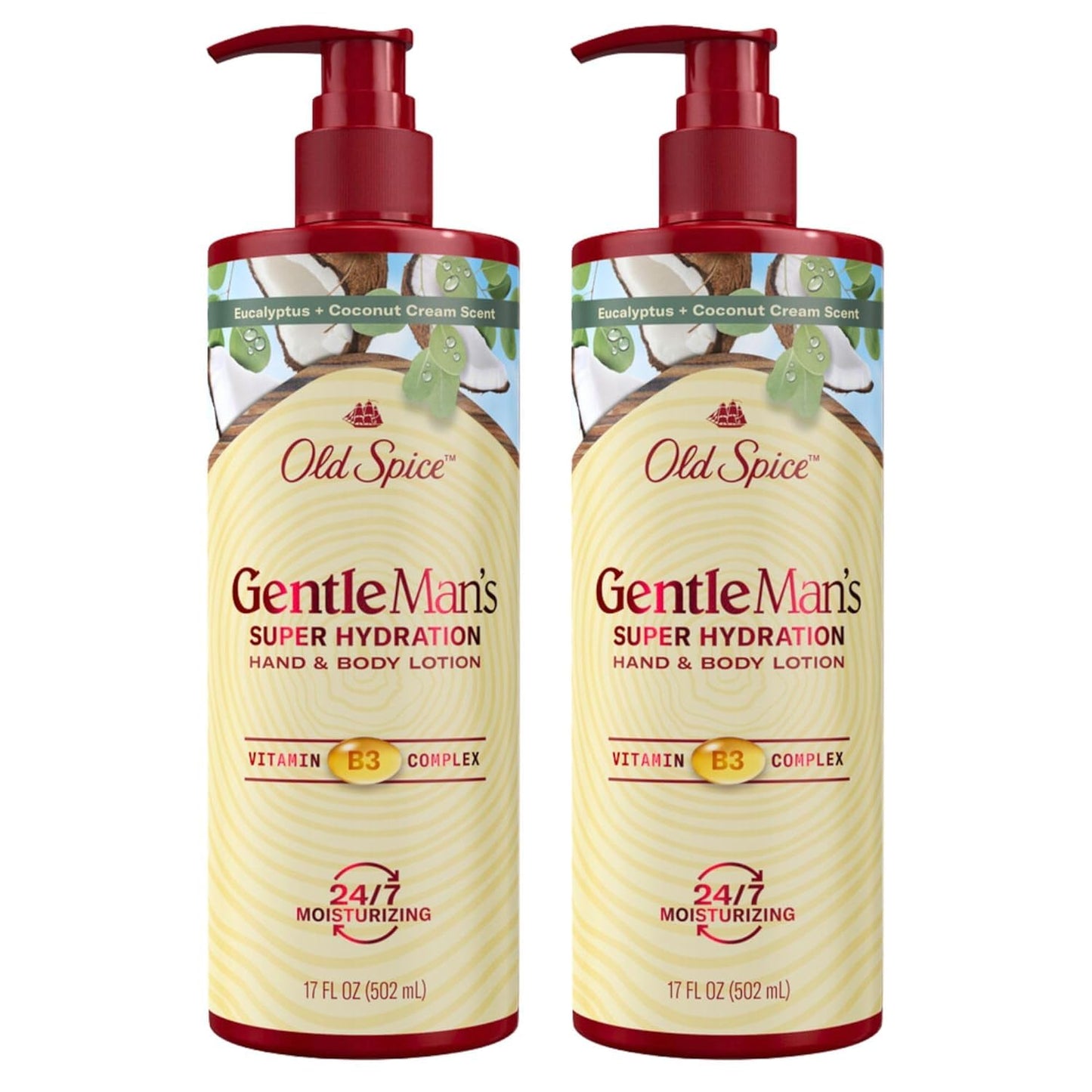 Old Spice Hand & Body Lotion for Men, Gentleman's Super Hydration, 24/7 Moisturizing with Vitamin B3 Complex, Fast Absorping, Eucalyptus & Coconut Beauty & Personal Care Old Spice