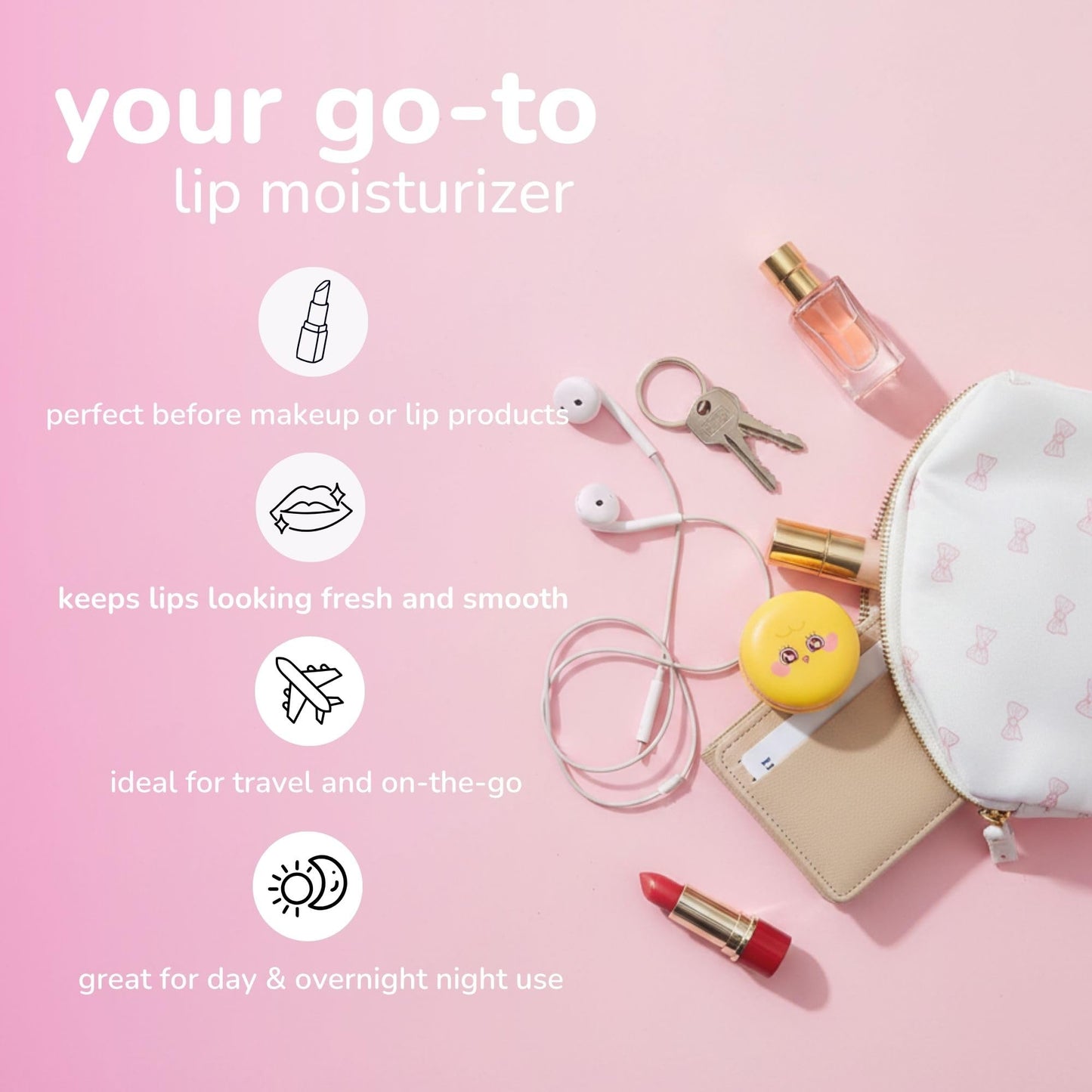 The Crème Shop Bubble Mates Macaron Lip Balm - Korean Lip Butter Balm Formulated with Hyaluronic Acid and Murumuru Butter for Moisturized, Smooth Lips Beauty & Personal Care The Crème Shop
