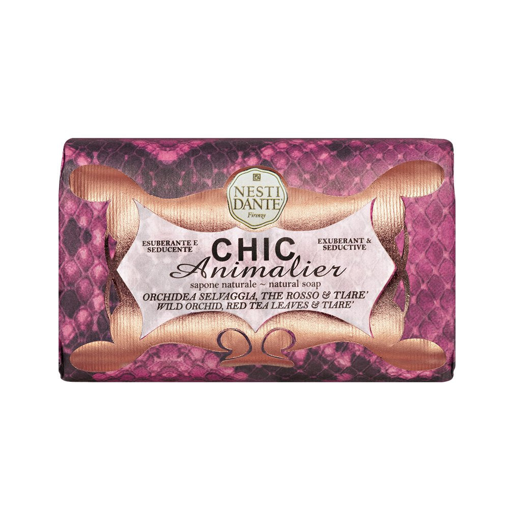 Nesti Dante Nesti dante chic animalier natural soap - wild orchid, red tea leaves and tiare, 8.8oz, 8.8 Ounce Beauty & Personal Care Nesti Dante