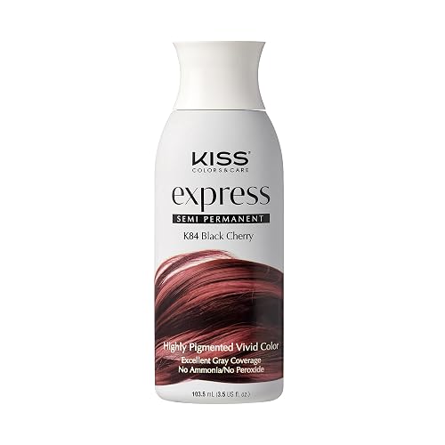 Kiss Express Semi-Permanent Hair Color - Vivid, Highly Pigmented Dye for Vibrant Hair, Gentle Formula, Gray Coverage, pH Balanced,23 Intermixable Beauty & Personal Care Kiss Express