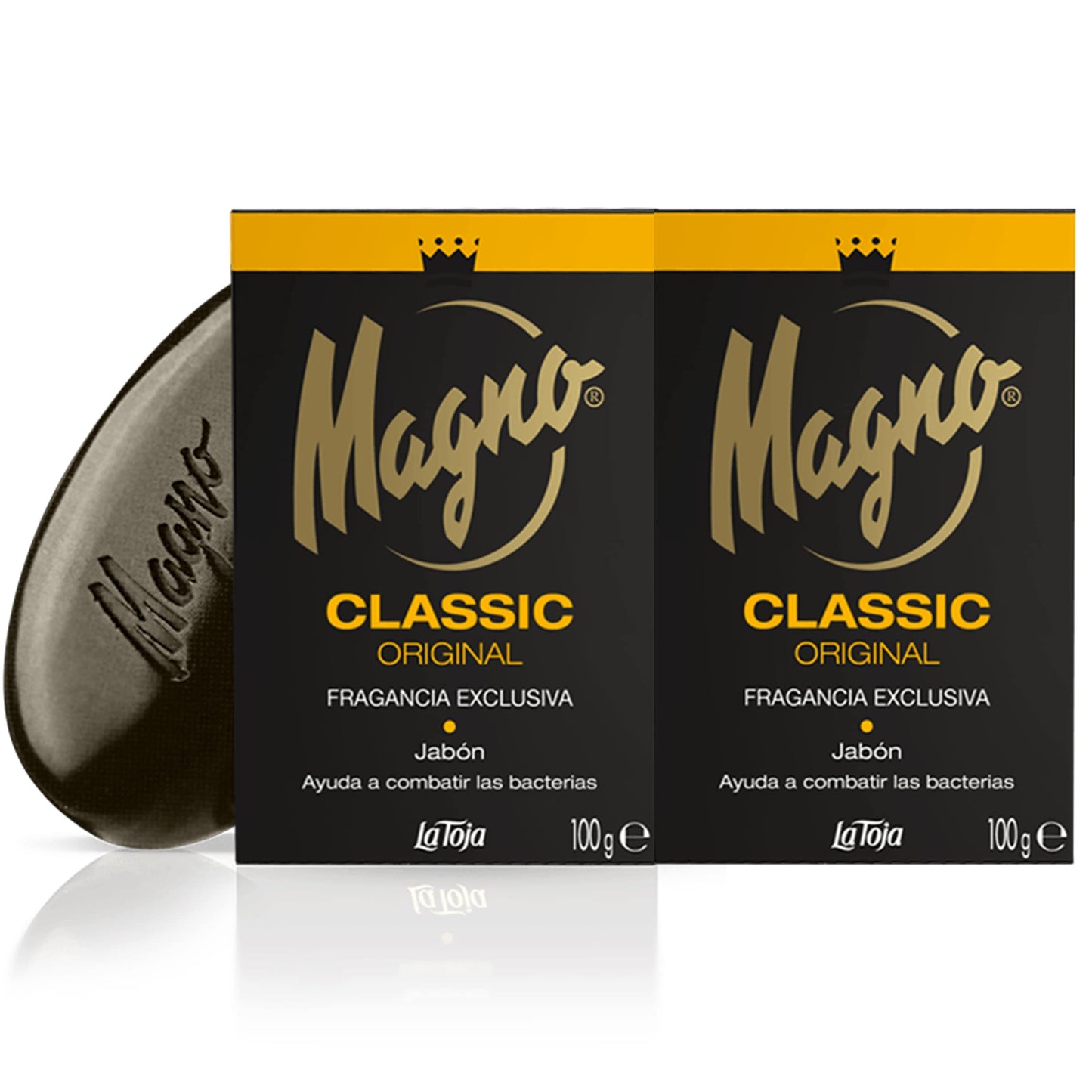 Magno Soap 3.5 oz La Toja. Magno Classic Black 8 pack Beauty & Personal Care Magno