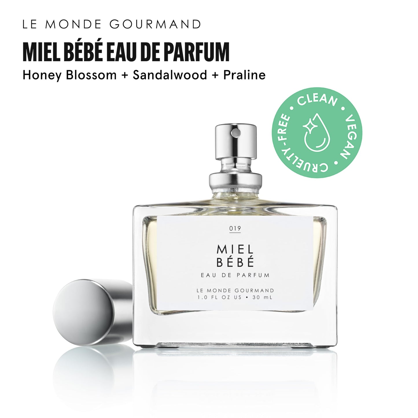 Le Monde Gourmand Miel Bébé Spray Eau de Parfum with Praline, Sandalwood, Honey, Orange Perfume Notes - 1 fl oz (30 ml) Beauty & Personal Care Le Monde Gourmand