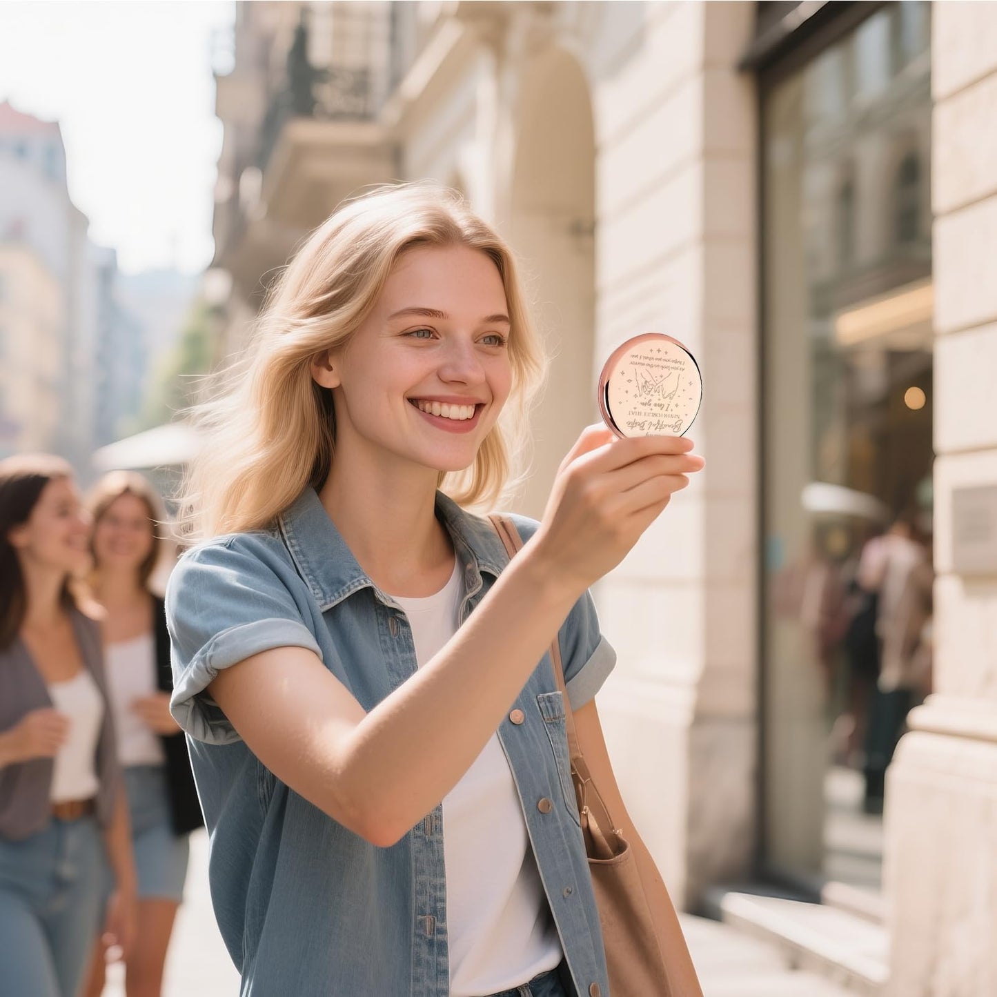 GAOLZIUY Bestie Gifts, Friendship Gifts for Women, Best Friend Birthday Gifts Bestie Makeup Mirror, Compact Mirror Gifts from Sister,Bestie Sister Beauty & Personal Care GAOLZIUY