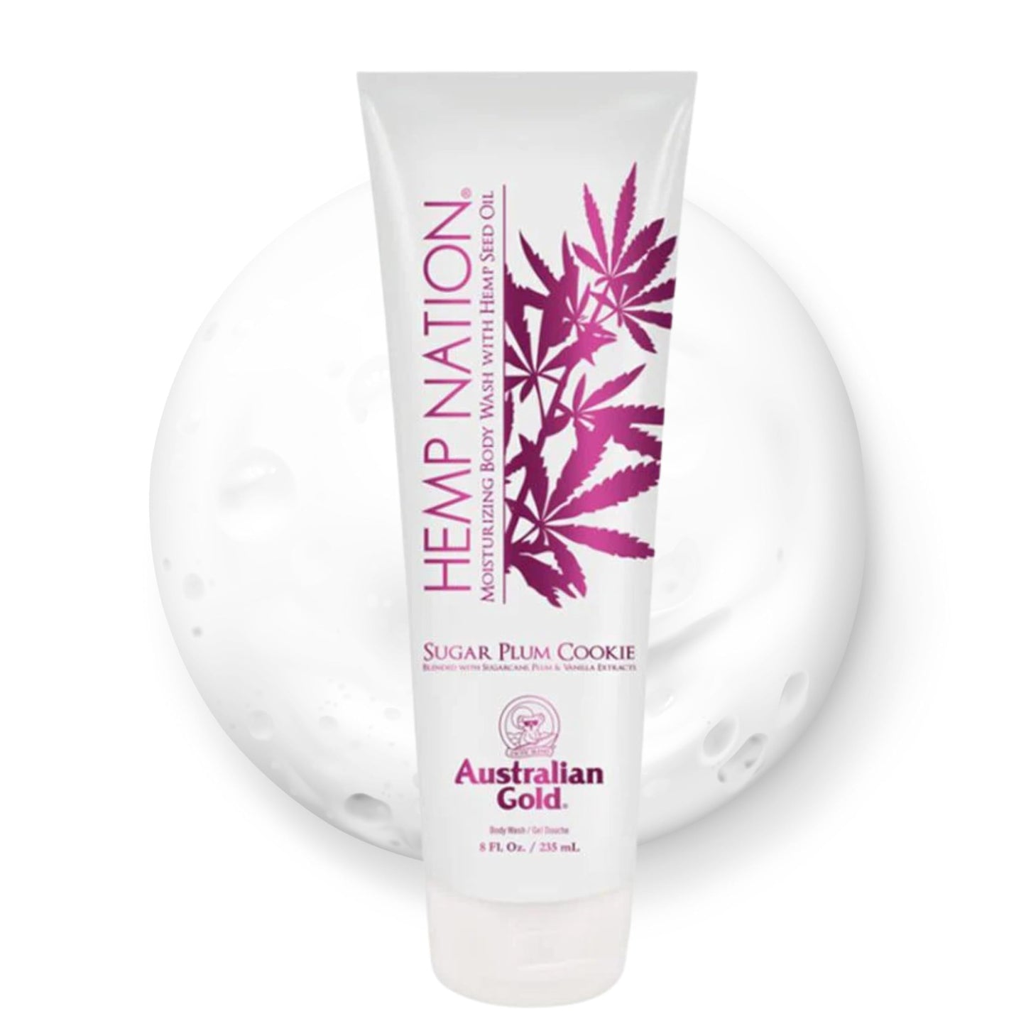 Australian Gold Hemp Nation Sugar Plum Cookie Body Wash 8oz LIMITED EDITION Beauty & Personal Care Australian Gold