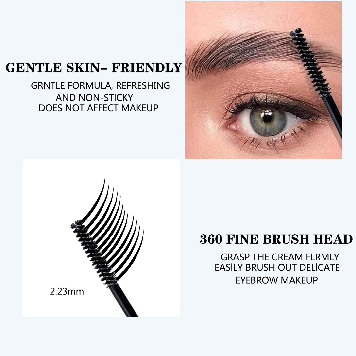Clear Eyebrow Setting Gel,2PCS Brow Fixed Gel,Waterproof Sweat-Proof EyeBrow Gel, Long Lasting, Brows Styling Repair Liquid For Makeup Beauty & Personal Care Jutoe