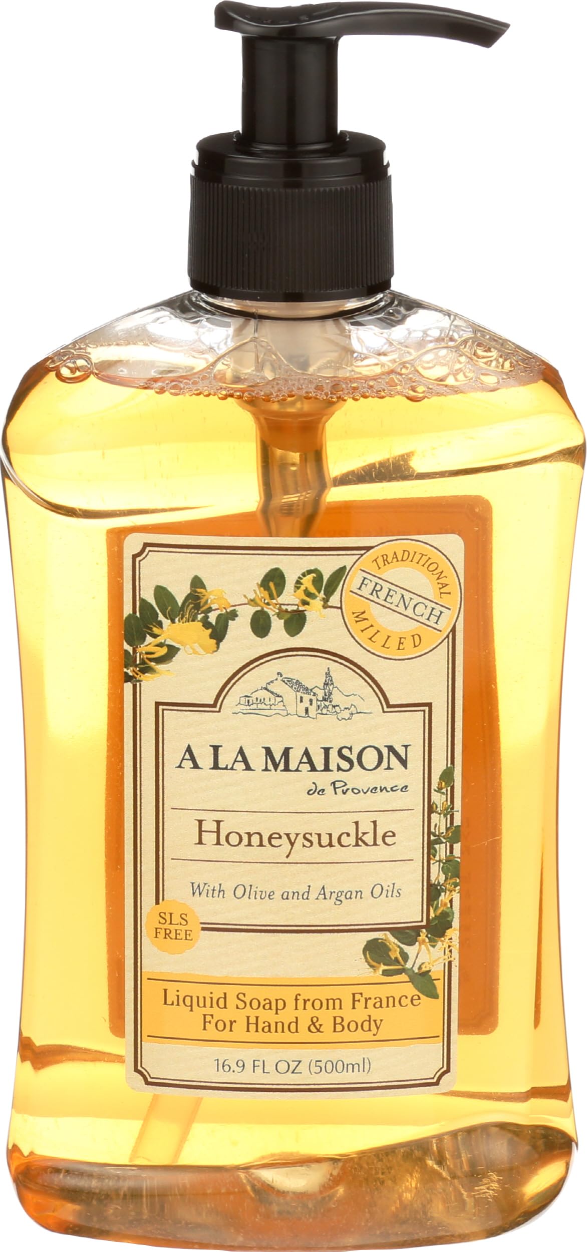 A LA MAISON Honeysuckle French Liquid Hand Soap - Natural Hand Wash Made with Essential Oils - Biodegradable, Plant-Based, Vegan, Cruelty-Free Beauty & Personal Care A LA MAISON