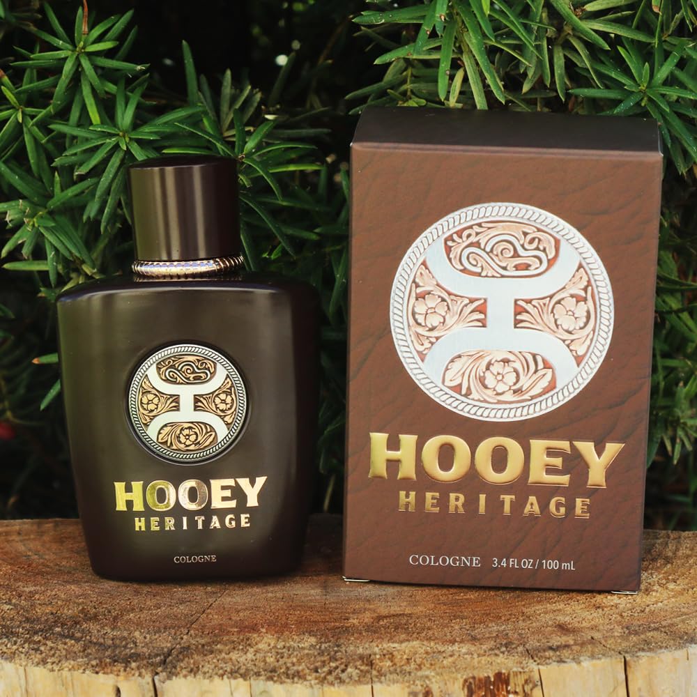 HOOEY Heritage Men’s Cologne - Sophisticated & Bold Fragrance for Men - Leather Saddle, Pine Needle Musk, Fresh Aquatic Breeze - Long-Lasting Men’s Beauty & Personal Care HOOEY