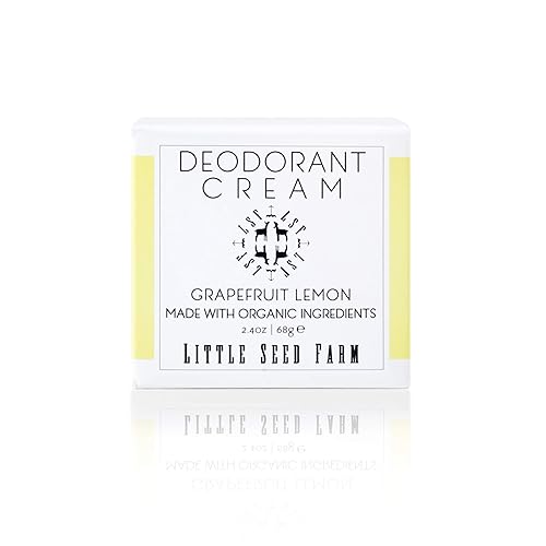 Little Seed Farm All Natural Deodorant Cream - Grapefruit Lemon - Aluminum Free Deodorant for Women or Men, Net Wt. 2.4oz | 68g Beauty & Personal Care Little Seed Farm