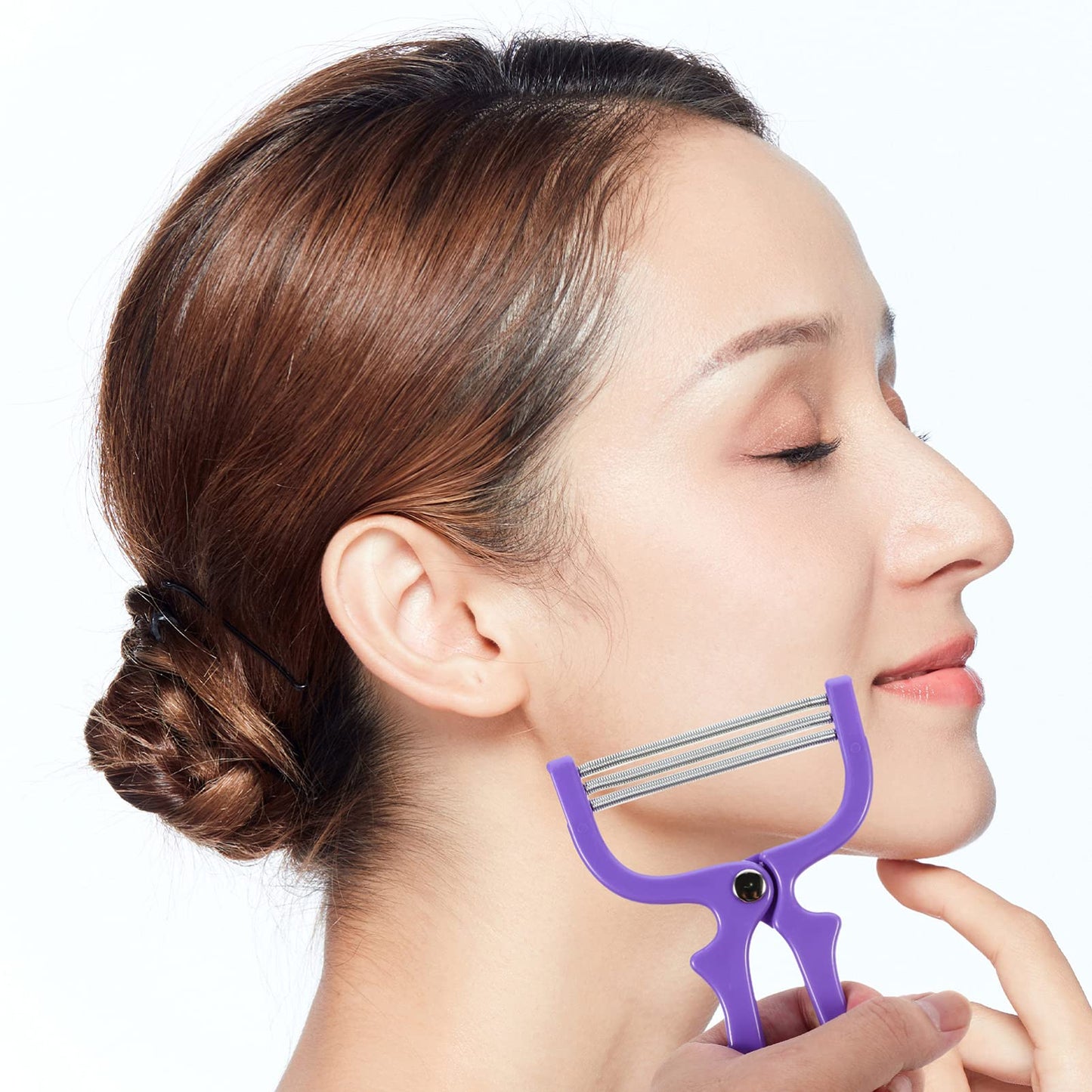 Uonlytech Manual Facial Hair Remover Tool Facial Hair Threader Portable and Practical Beauty Salon Tool Random Colors Beauty and Personal Care Uonlytech