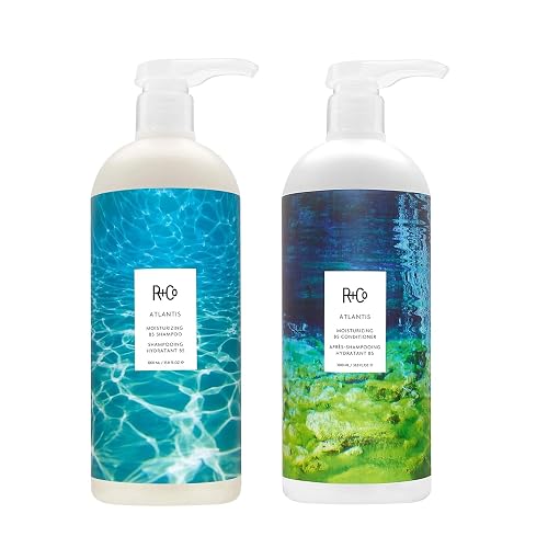 R+Co Atlantis Moisturizing B5 Shampoo and Conditioner Set - Deep Hydration & Repair for Dry, Damaged, Tired Hair - Restores Moisture, Softness & Shine Beauty & Personal Care R+Co