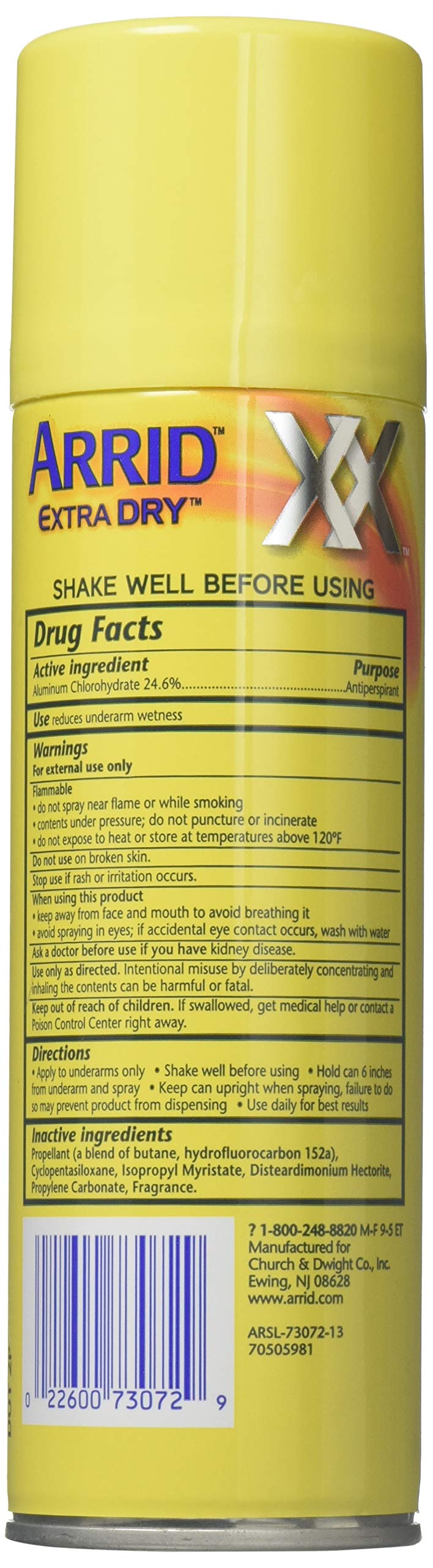 Extra Dry Regular Deodorant Spray by Arrid, 6 Ounce Beauty and Personal Care Arrid