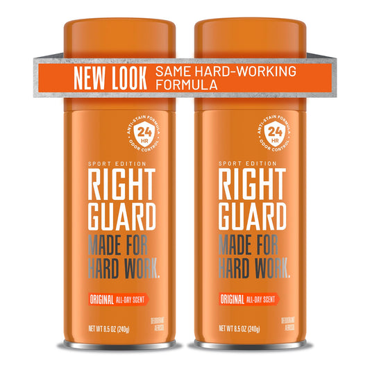 Right Guard Sport Original Scent Deodorant Spray - Aluminum Free Protection Spray Deodorant For Men, Blocks Sweat, 24-Hour Odor Protection Beauty & Personal Care Right Guard