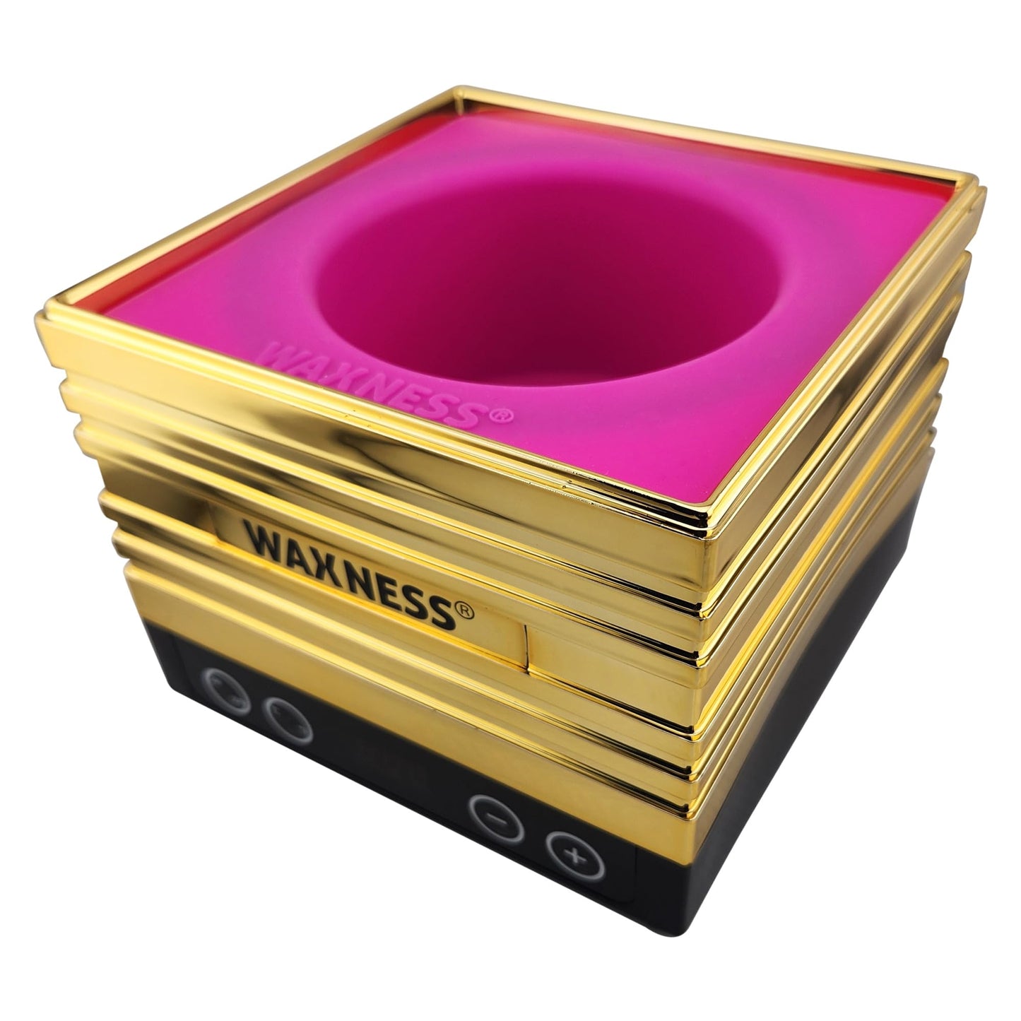 Waxness W-CUBE Digital Professional Wax Heater - Gold, 1 lb Capacity, Digital Temperature Control with Memory, 100W, for Professional Use Beauty and Personal Care Waxness