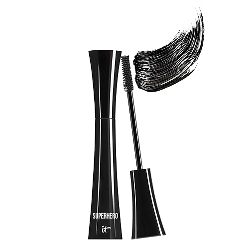 IT Cosmetics Superhero Mascara - Volumizing & Lengthening Black Mascara, Buildable Lash Volume, Collagen, Biotin, Peptides, Lifting & Curling Formula Beauty & Personal Care IT Cosmetics