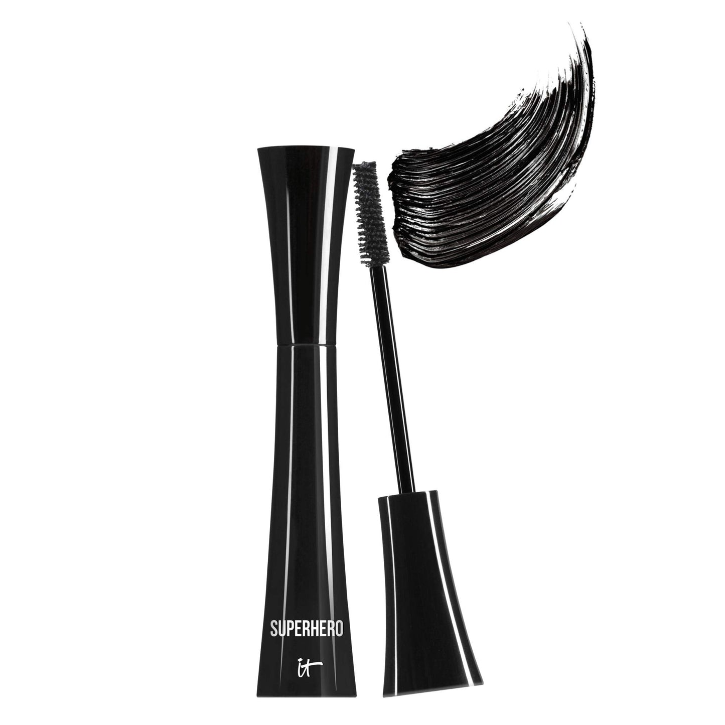 IT Cosmetics Superhero Mascara - Volumizing & Lengthening Black Mascara, Buildable Lash Volume, Collagen, Biotin, Peptides, Lifting & Curling Formula Beauty & Personal Care IT Cosmetics