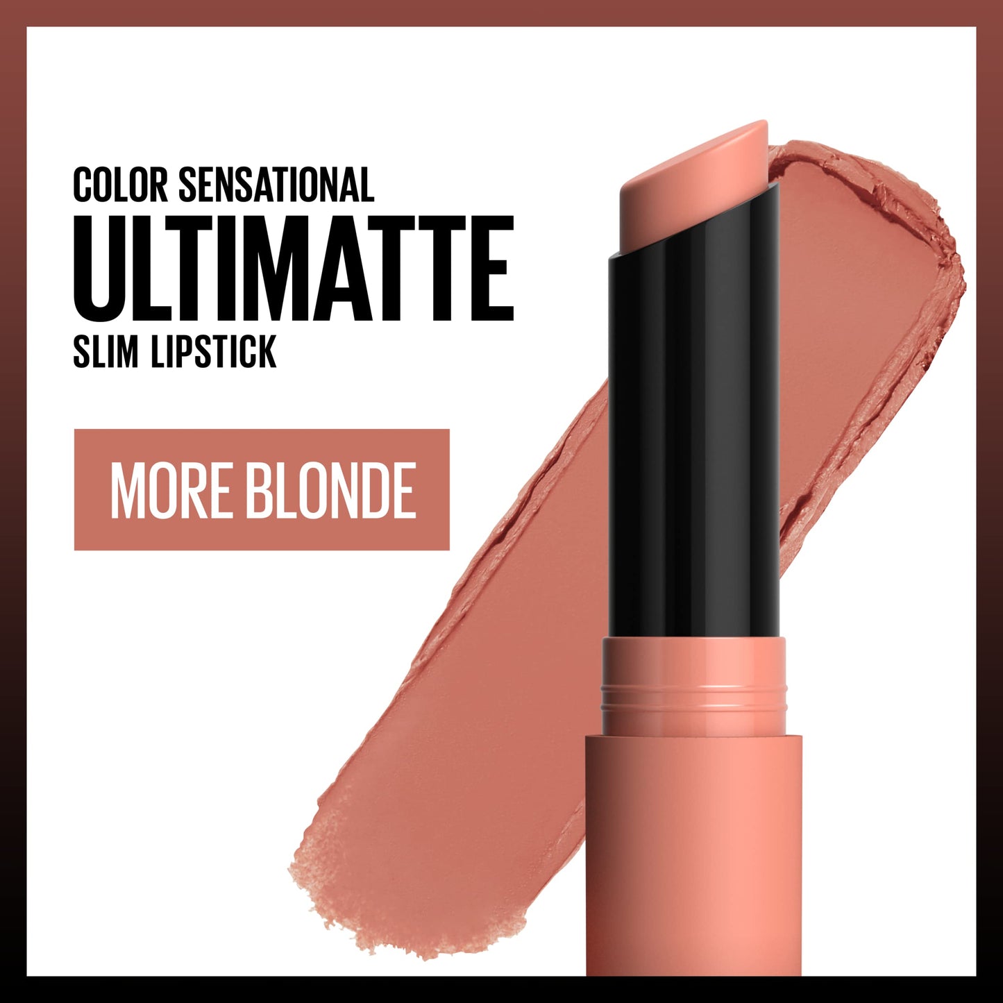 Maybelline Color Sensational Ultimatte Matte Lipstick, Non-Drying, Intense Color Pigment, More Blonde, Sandy Nude, 1 Count Beauty & Personal Care MAYBELLINE