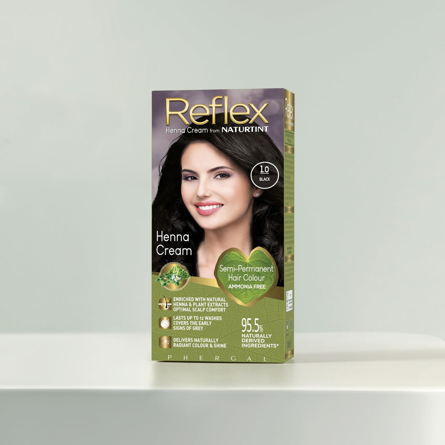 Naturtint Reflex from Naturtint Semi-Permanent Colour 1.0 Black 110ml Beauty & Personal Care Naturtint