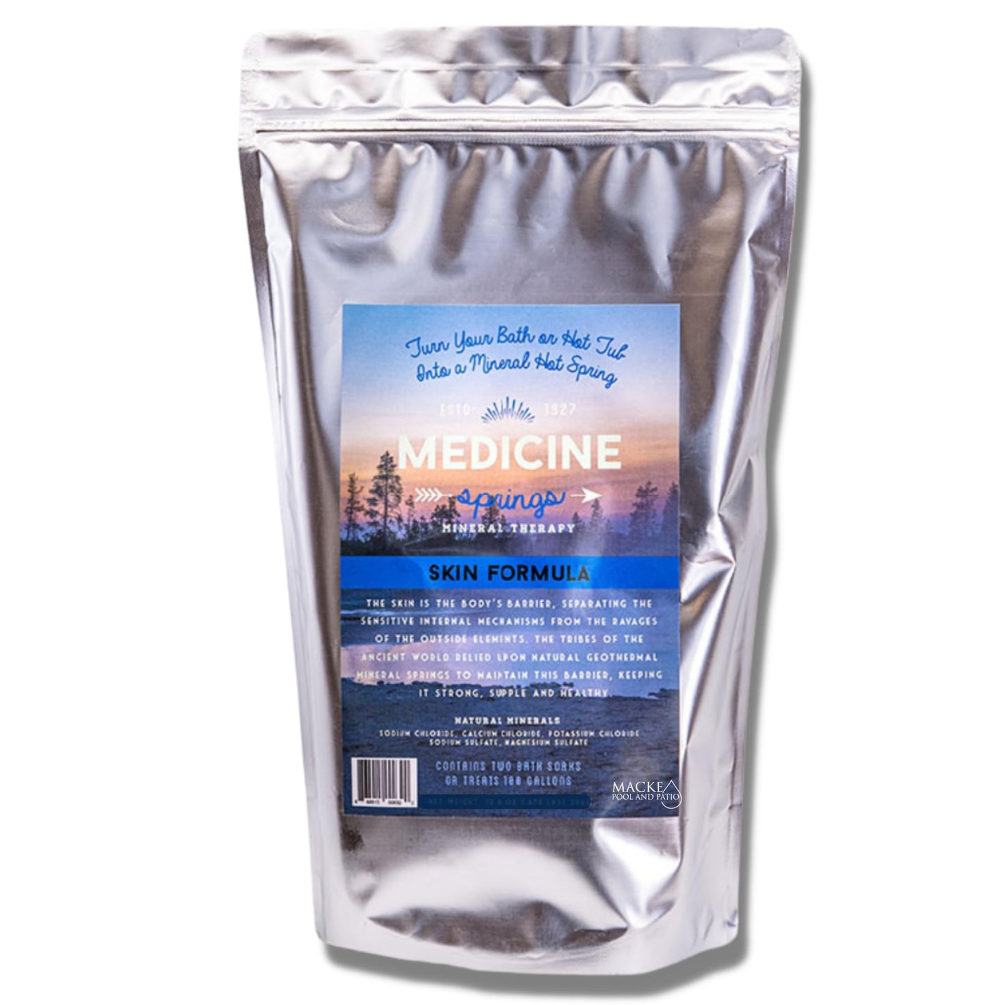 Medicine Springs Bathtub Mineral Therapy Skin (2 Soaks) Dead Sea Minerals hot Spring Soaking Collection for Healing Turn Your Bath tub into a Soaking Beauty and Personal Care Let's Get Cozy