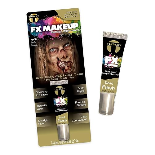 Tinsley Transfers FX Makeup - Face and Body Paint - Water-Based Cream - 7g / 0.24 oz Tube (Dead Flesh) Beauty & Personal Care Tinsley Transfers