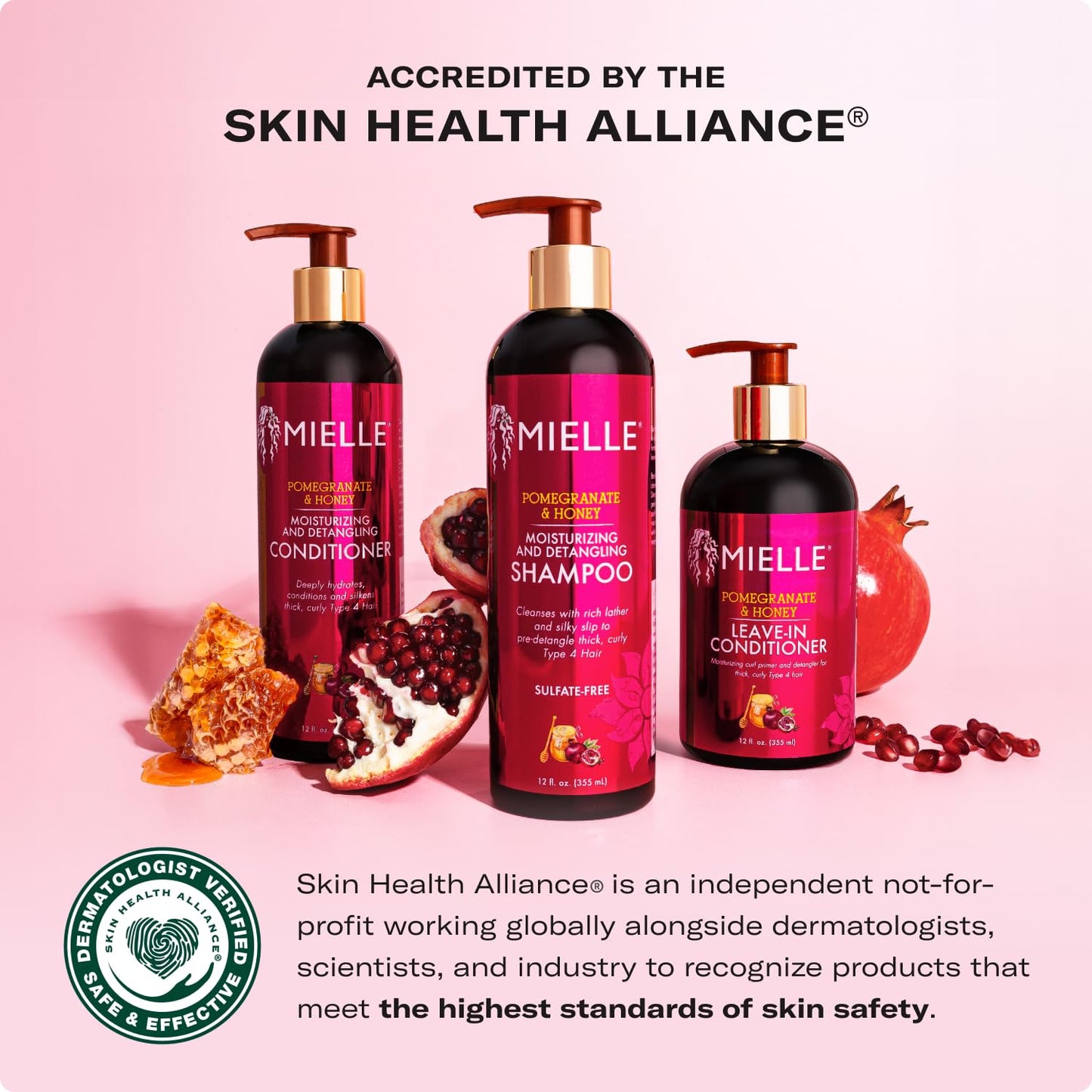 Mielle Organics Pomegranate & Honey Leave In Conditioner for Curly Hair - Moisturizing Detangler & Curly Hair Treatment to Help Repair Damage, Prevent Beauty & Personal Care Mielle