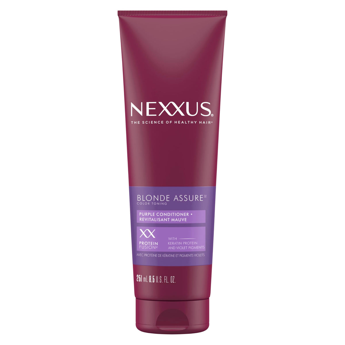 Nexxus Hair Color Blonde Assure Purple Conditioner, Keratin, For Blonde and Bleached Hair, Color 8.5 oz Beauty & Personal Care Nexxus