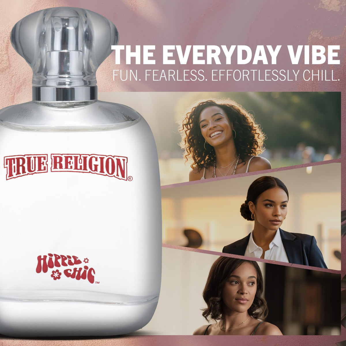 True Religion Hippie Chic Eau De Parfum Spray for Women - Perfume for Women, Fruity Floral Fragrance w/ Jasmine, Sandalwood & Vanilla, EDT, Designer Beauty & Personal Care True Religion