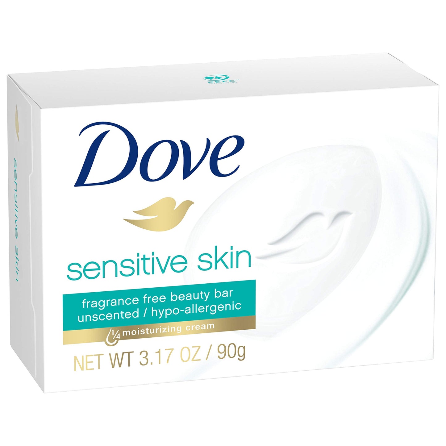 Dove, Bar Soap for Sensitive Skin 3.15 oz 25.2 Ounce, (Pack of 8) Beauty & Personal Care Dove