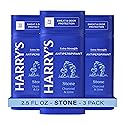 Harry's Extra-Strength Antiperspirant Deodorant, Sweat & Odor Control Antiperspirant for Men, Stone, 2.5 oz Pack of 3 Beauty & Personal Care Harry's