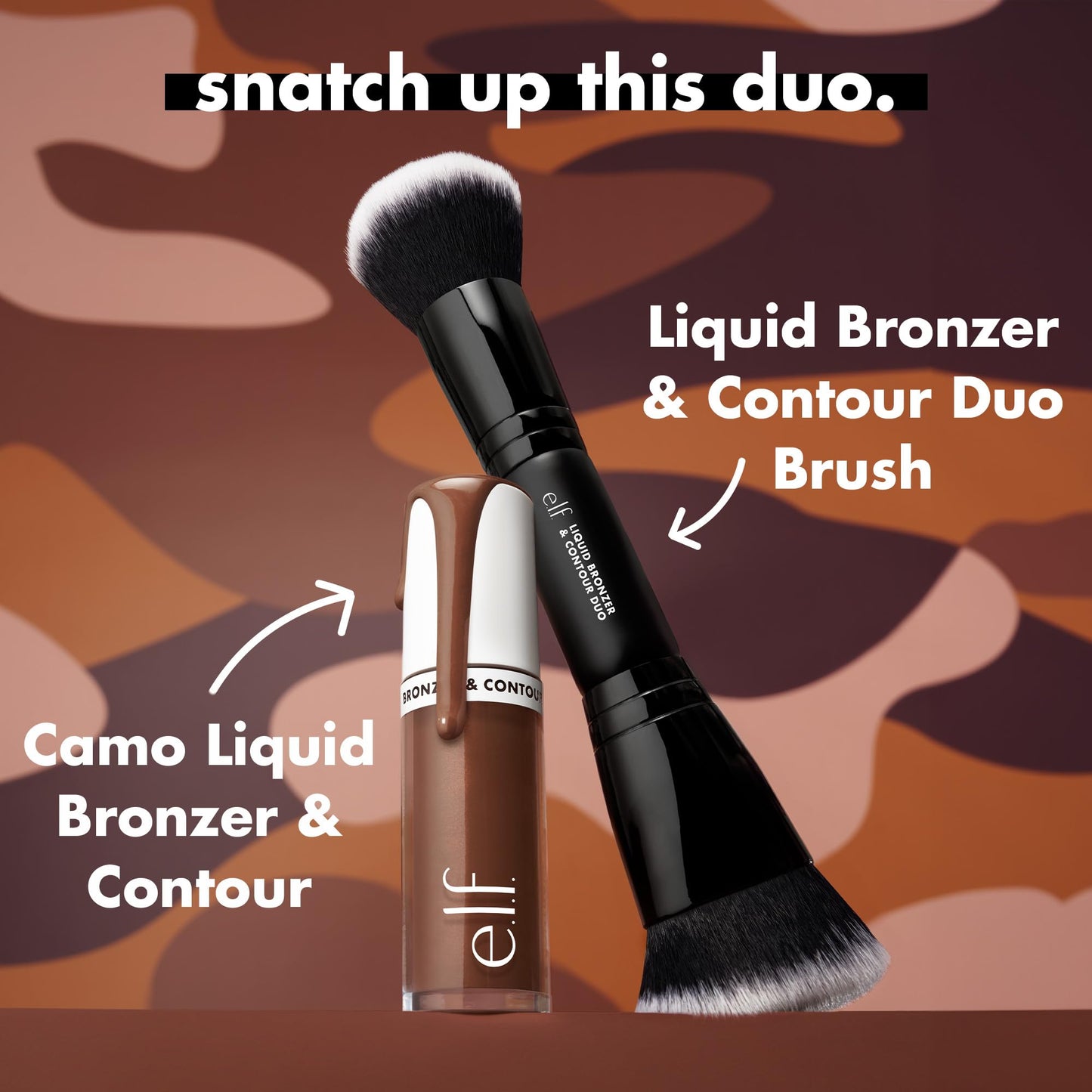 e.l.f. Camo Liquid Bronzer & Contour, Silky Pigmented Formula, Long-Lasting Glow for A Sun-Kissed, Sculpted Finish, Vegan & Cruelty-Free, 11 Rich Beauty & Personal Care e.l.f.
