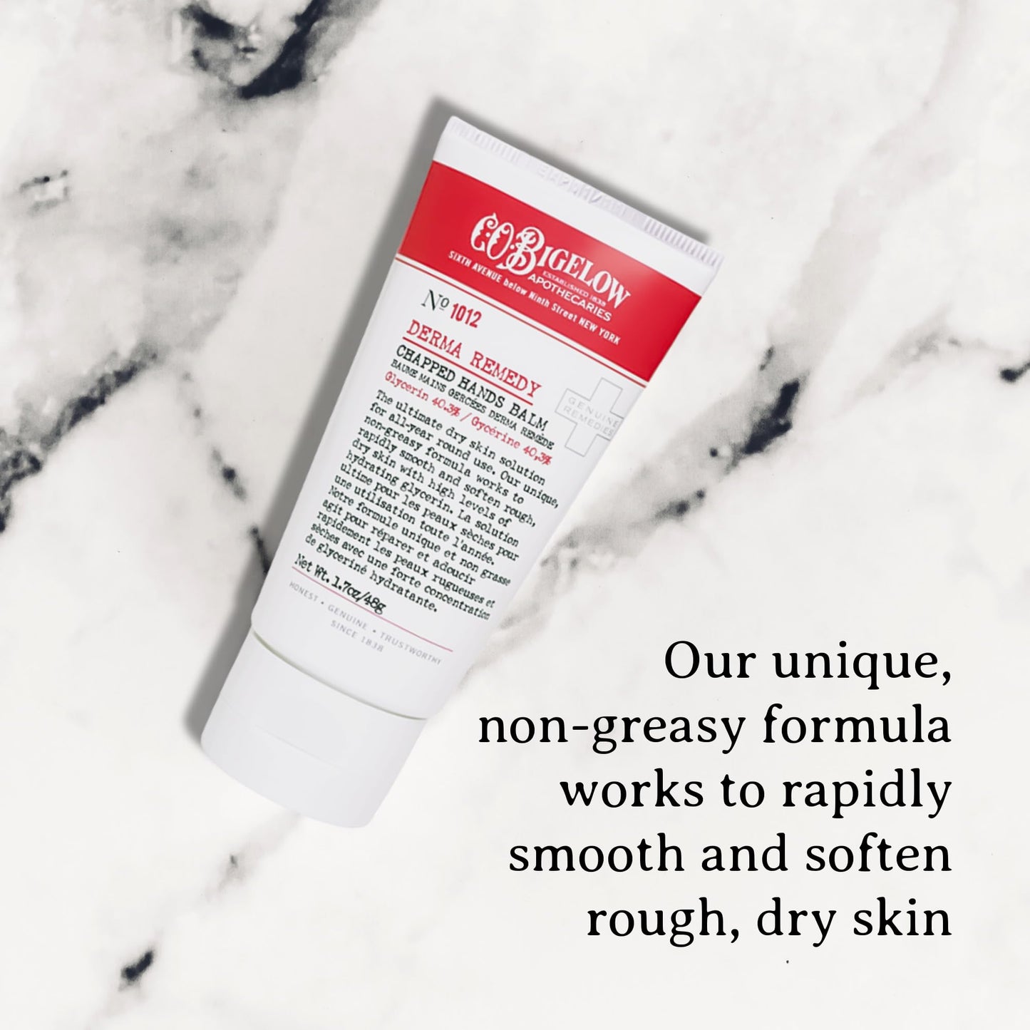 C.O. Bigelow Chapped Hands Balm, No. 1012 with Glycerin (40.3%) 1.7 oz, Hand Lotion Cream for Women and Men to Soften Dry Cracked Skin Beauty & Personal Care C. O. Bigelow