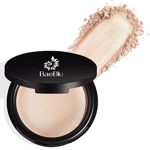 Organic Highlighter Makeup Powder, Diamond Dust - Talc-Free, Lightweight & Vegan Shimmer Highlighter for Radiance on Face, Body & Collarbone - No Beauty & Personal Care BaeBlu