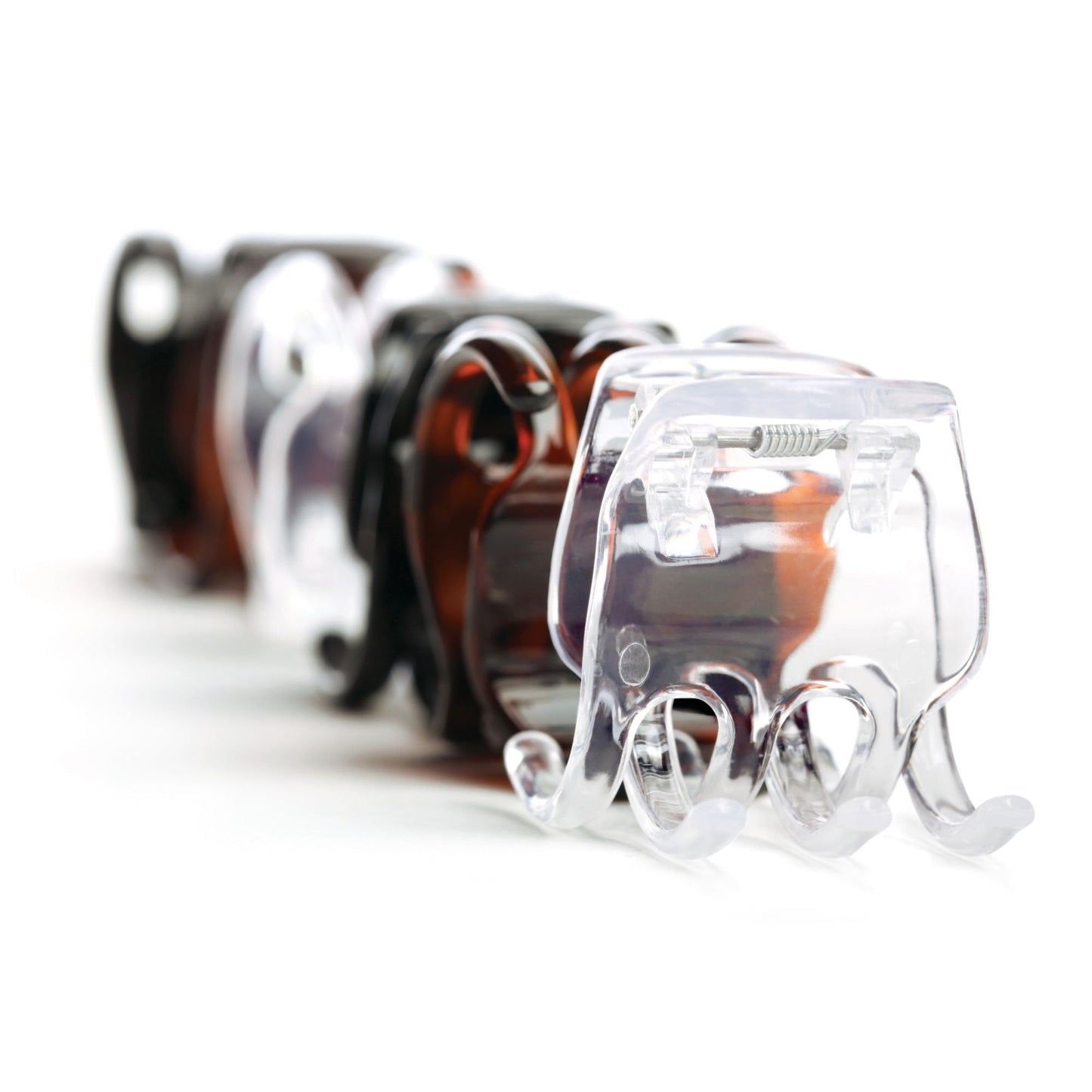 Goody Classic Claw Hair Clips - 6-Count, Clear, Brown and Black - 1/2 Claw Will Gently Keep Hair Secured In Place with a Long Lasting Hold, color may Beauty & Personal Care GOODY
