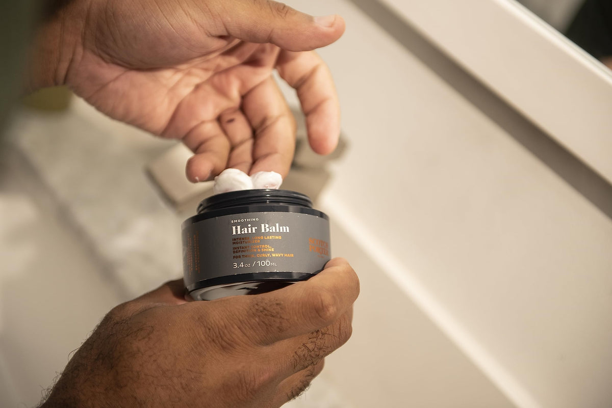 Scotch Porter Curls & Waves Smoothing Hair Balm for Men | Instantly Controls, Moisturizes, Defines & Adds Shine | Free of Parabens, Sulfates Beauty & Personal Care Scotch Porter