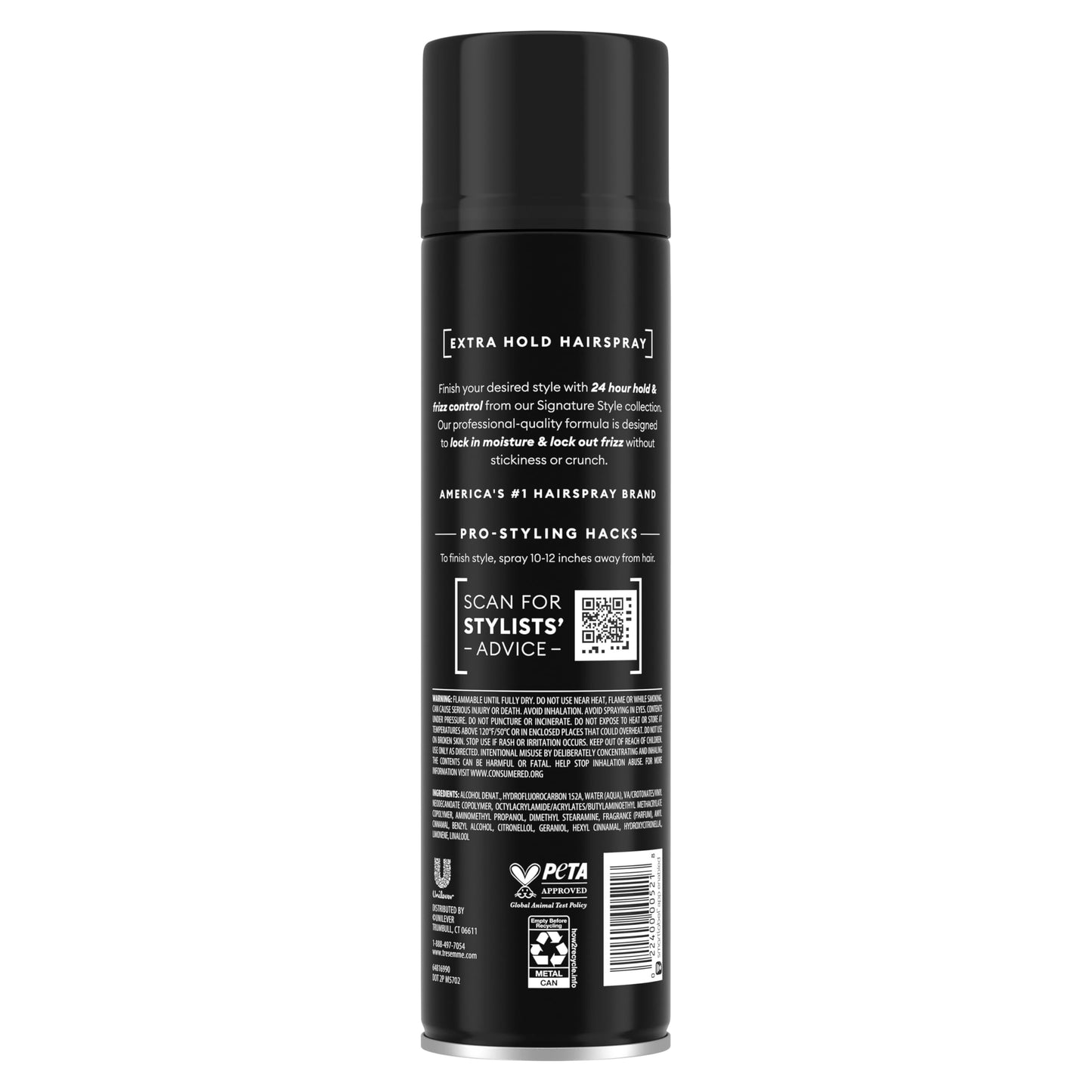 TRESemmé Hairspray Extra Hold with Pro Lock Tech For 24H Frizz Control 11 Fl Oz Beauty & Personal Care TRESemmé