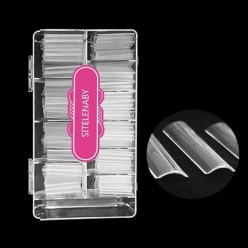 No C Curve Square Nail Tips XXL?Acrylic Nail Tips Square,SITELENABY 500 pcs Clear Fake Nails for Nail Salons,Nail Tech Must Have Beauty & Personal Care SITELENABY