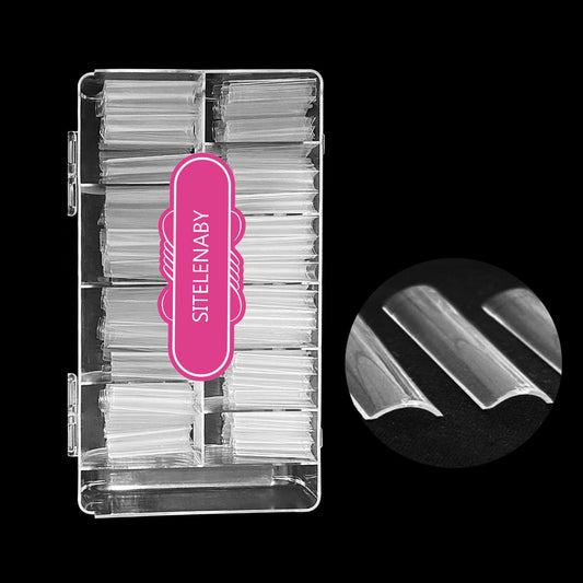 No C Curve Square Nail Tips XXL?Acrylic Nail Tips Square,SITELENABY 500 pcs Clear Fake Nails for Nail Salons,Nail Tech Must Have Beauty & Personal Care SITELENABY