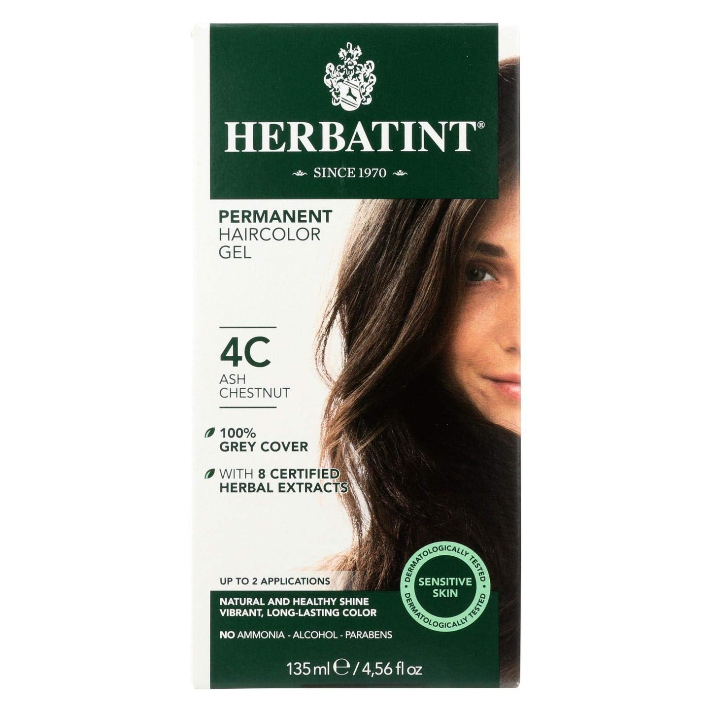 Herbatint Haircolor Kit Ash Chestnut 4C - 4 fl oz Beauty & Personal Care Herbatint