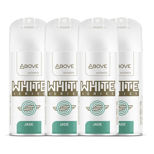 ABOVE White Series Body Spray, Jade, 4 pcs - Deodorant Spray - Masks Perspiration Odors - Long-Lasting Dry Spray - Paraben-Free - Cruelty-Free 2.12 oz Beauty and Personal Care ABOVE