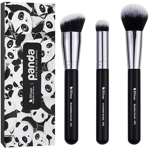 DUcare Makeup Brushes 3Pcs Foundation Contour Bronzer Brush,Concealer Brush,Blusher Powder Brush, Face Kabuki Travel Buffing Stippling Liquid Blending Beauty & Personal Care DUcare
