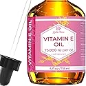 Vitamin E Oil by Leven Rose 75,000 IU per oz 100% Natural, Organic, Pure Vitamin E Oil for Skin, Face, Hair, Nails, and Scars, 4 oz Beauty & Personal Care Leven Rose