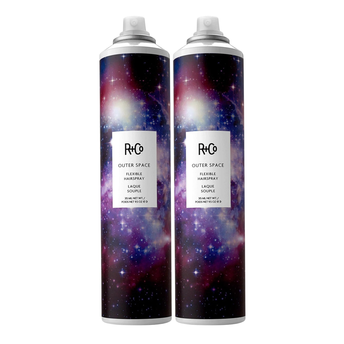 R+Co Outer Space Flexible Hairspray - Light Hold Hairspray for All Hair Types - Adds Shine, Volume & Flexible, Long-Lasting Hold - Vegan Beauty & Personal Care R+Co