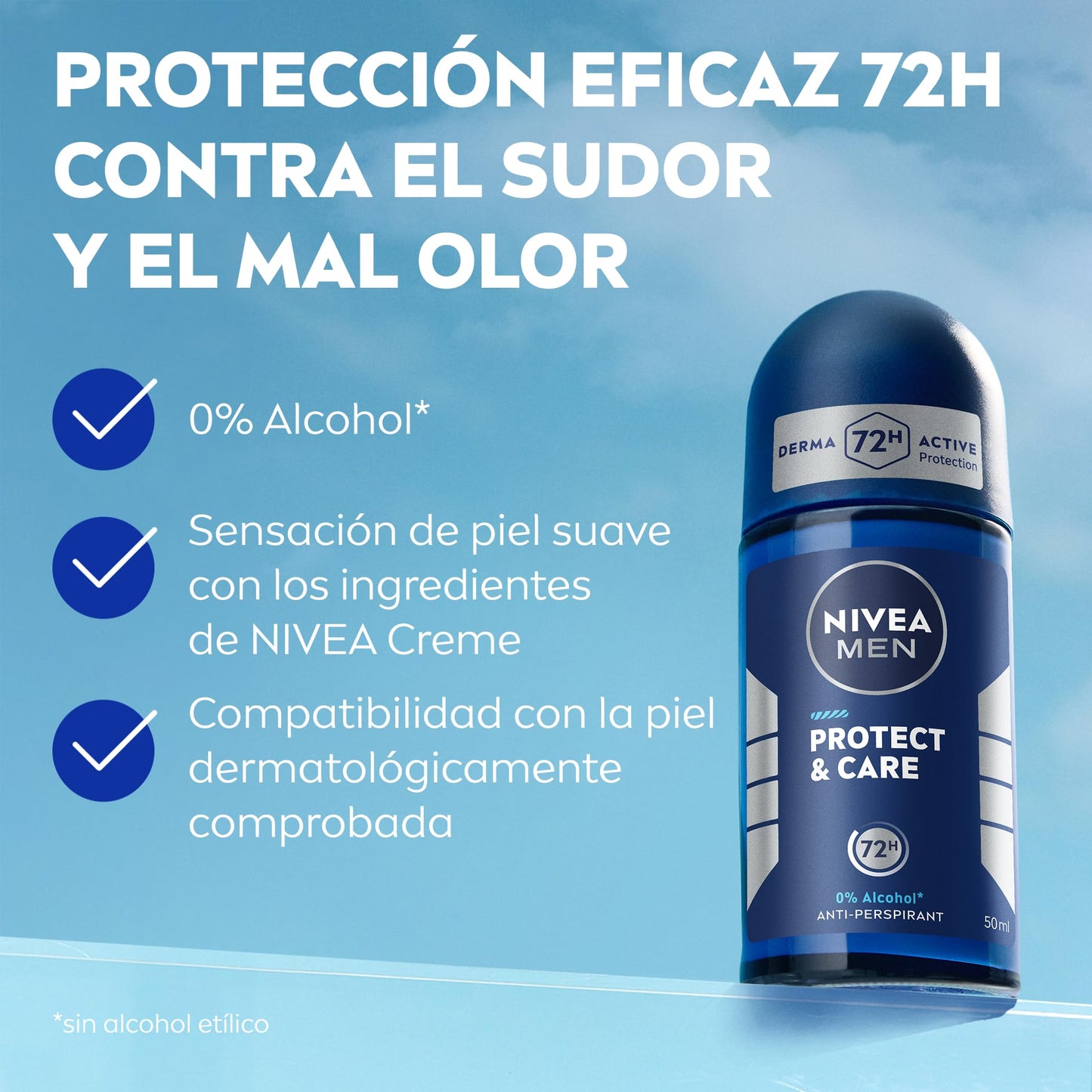 Nivea Men Protect And Care Deodorant Roll On 50ml Beauty and Personal Care NIVEA MEN