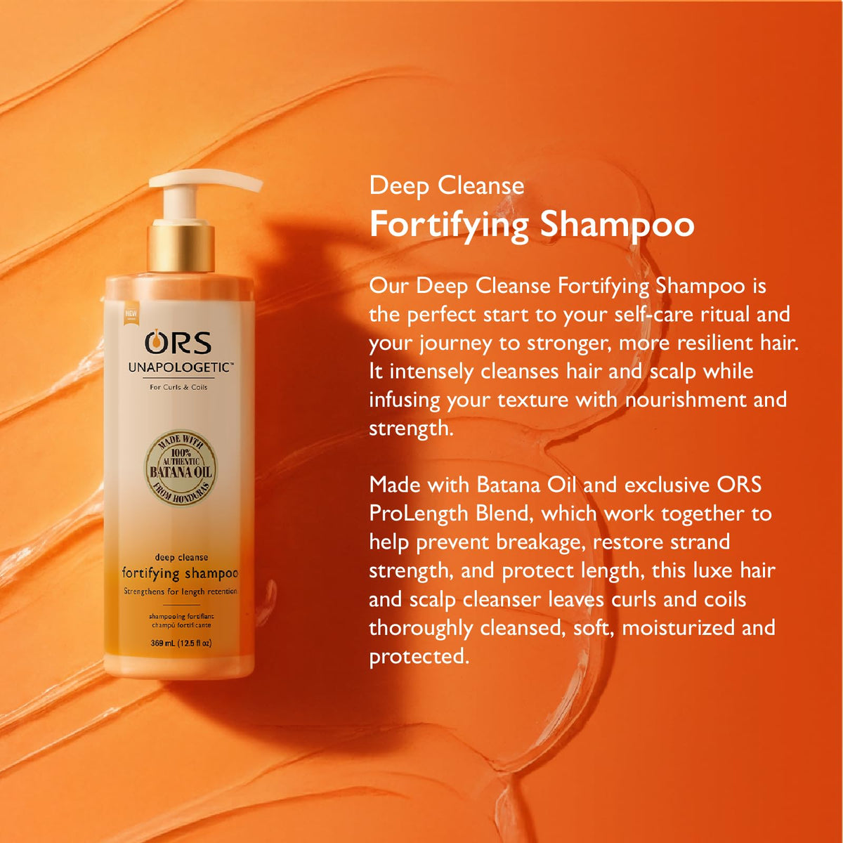 ORS Unapologetic Deep Cleanse Fortifying Shampoo 12.5 Ounces (Pack of 2)