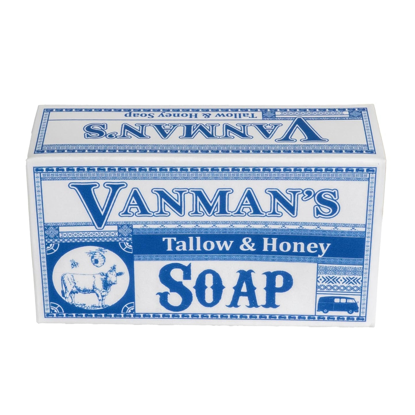 VanMan Beef Tallow and Honey Bar Soap - Pure Grass-Fed Beef Tallow for Skin with Organic Madagascar Vanilla Beans, Raw Honey & Distilled Water Beauty & Personal Care The VanMan Company