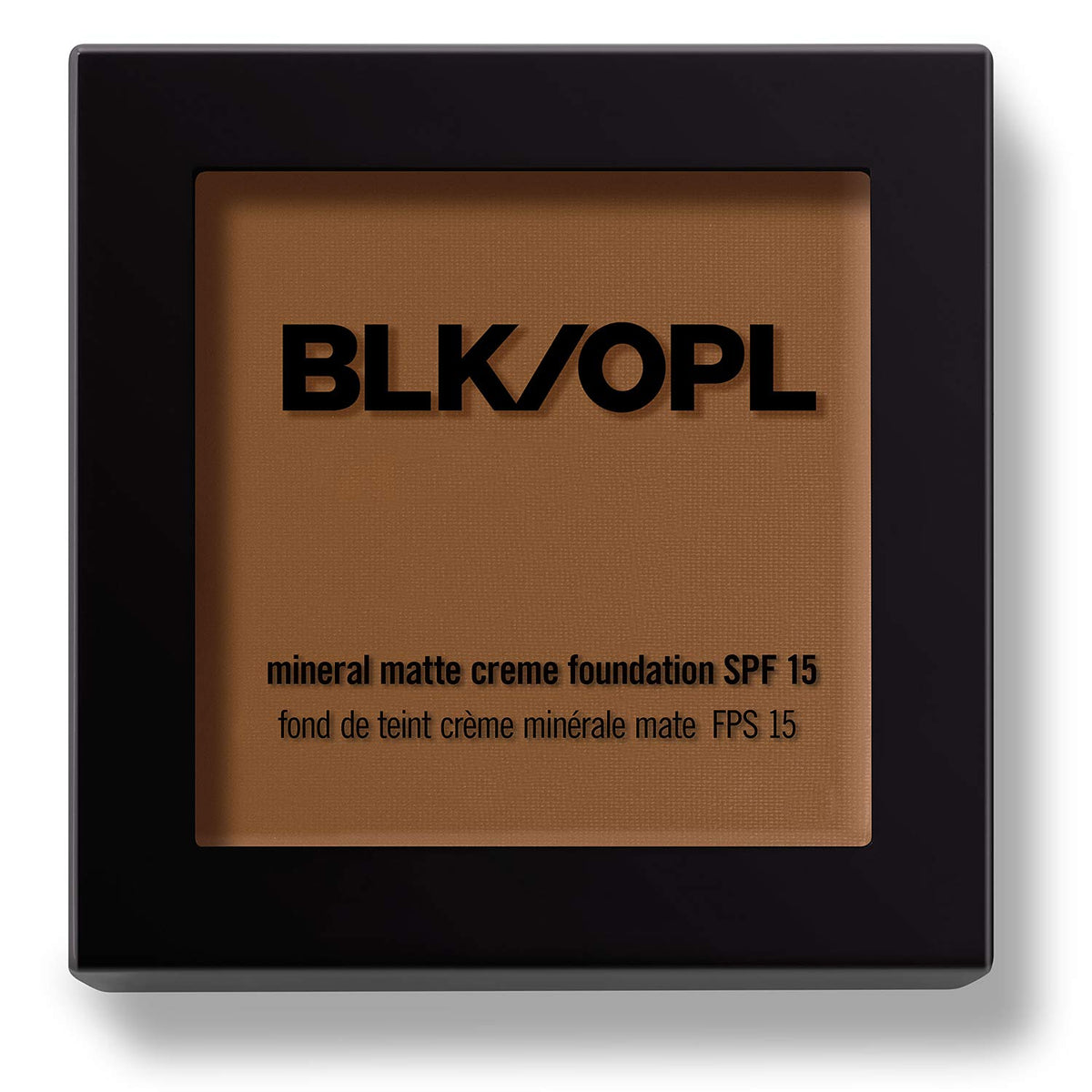 BLK/OPL Mineral Matte Crème Powder Foundation SPF 15, Amber - enriched with aloe and Vitamins C & E, cruelty-free